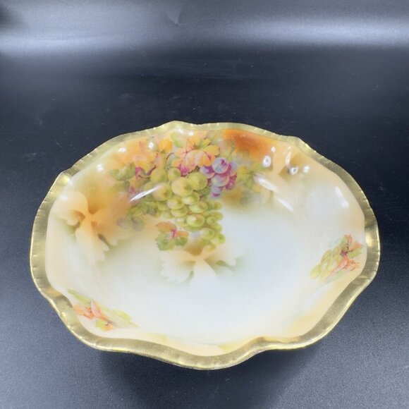 Royal Rudolstadt Prussia Porcelain Hand Painted Dish Bowl Antique 5inch Set 2 - Picture 7 of 12
